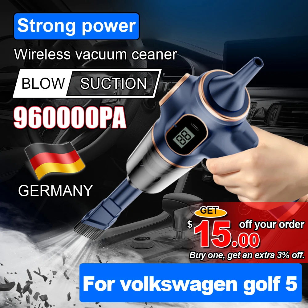 12V Car Vacuum Cleaner With With Display Screen Handheld Strong Suction 120W High Power Cleaning Appliance For volkswagen golf 5
12V Car Vacuum Cleaner With With Display Screen Handheld Strong Suction 120W High Power Cleaning Appliance For volkswagen golf 5
