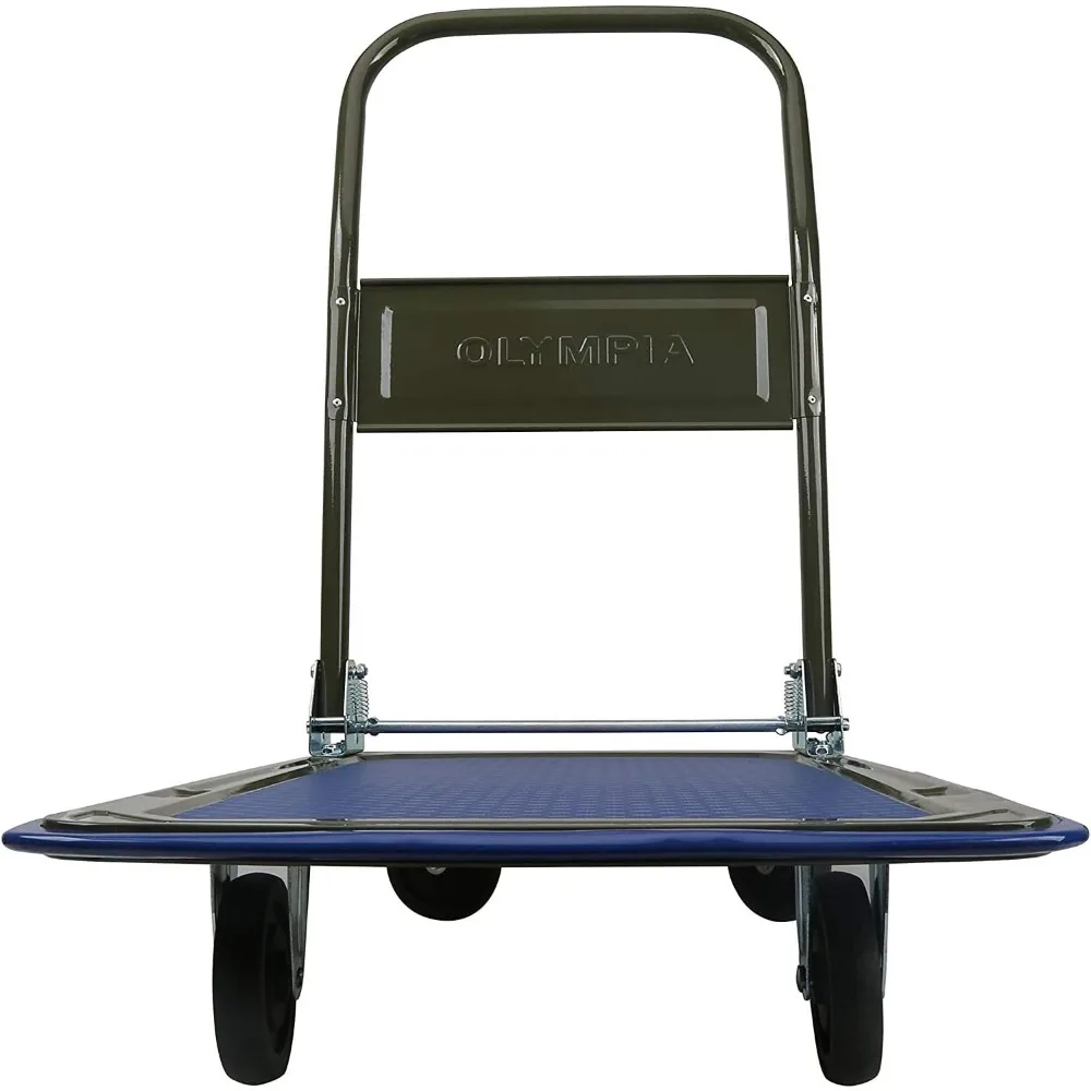 Foldable Push Cart Dolly - 300 Lb. Capacity Heavy Duty Platform Truck with 360° Swivel Wheels - Black
Foldable Push Cart Dolly - 300 Lb. Capacity Heavy Duty Platform Truck with 360° Swivel Wheels - Black