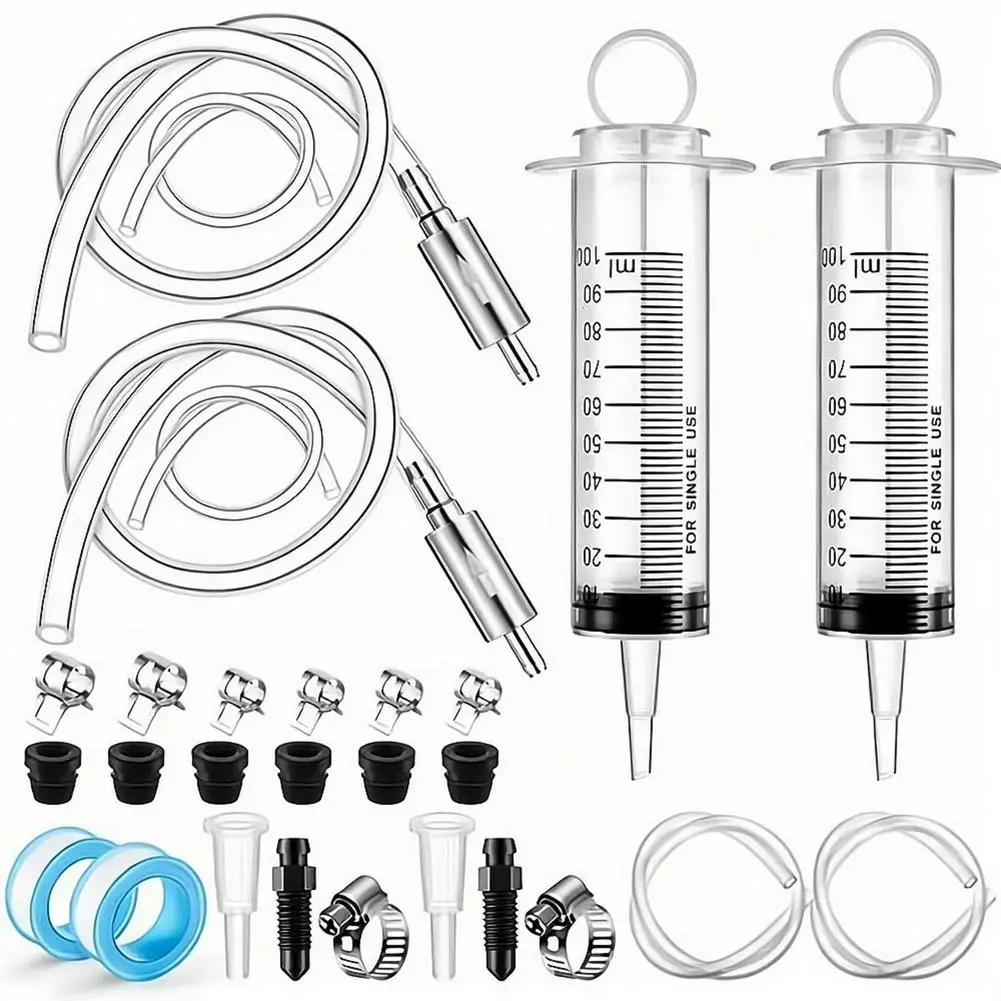 100ml Car Brake Fluid Extractor Syringe Kit With 50CM Hose Oil Pump Motorcycle Maintenance Tools With Clamp Adapter Bleed Screw
100ml Car Brake Fluid Extractor Syringe Kit With 50CM Hose Oil Pump Motorcycle Maintenance Tools With Clamp Adapter Bleed Screw