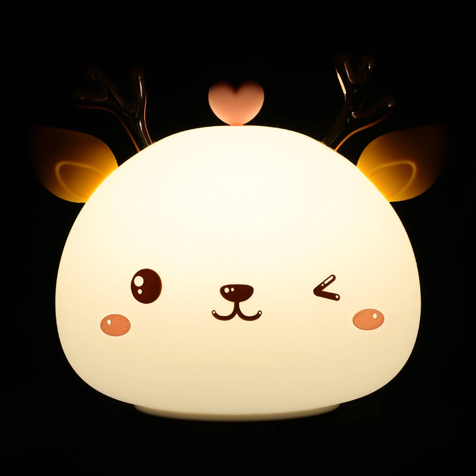 Silicone Night Light Cute Deer Shape Usb Powered Glow Lamp For Portable Room Decor Gift 
Silicone Night Light Cute Deer Shape Usb Powered Glow Lamp For Portable Room Decor Gift