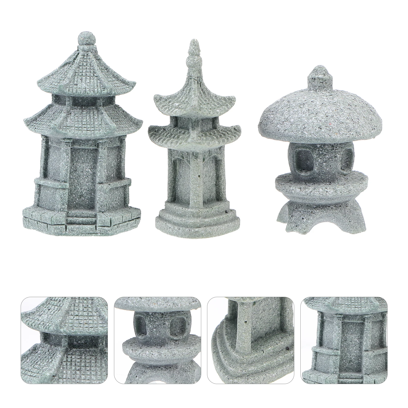 3pcs Solar Stone Pagoda Ornament Micro Landscape Garden Zen Bonsai Sculpture Mini Craft Home Office Bedroom Car Decor Figurine
3pcs Solar Stone Pagoda Ornament Micro Landscape Garden Zen Bonsai Sculpture Mini Craft Home Office Bedroom Car Decor Figurine