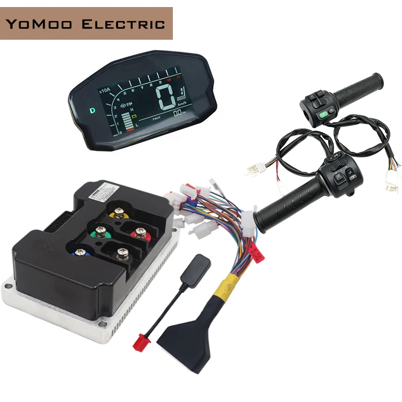 Fardriver ND84680 84V DC 340A 4KW-6KW BLDC PMSM Sine Wave Motor Controller with DKD Display T08 Throttle For Electric Motorcycle
Fardriver ND84680 84V DC 340A 4KW-6KW BLDC PMSM Sine Wave Motor Controller with DKD Display T08 Throttle For Electric Motorcycle