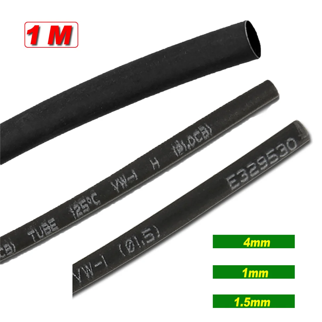 Uxcell 1Meter Heat Shrink Tube Wires Shrinking Wrap Tubing Wire Connect Cover Protection Cable Electric Cable Shrinkable 2:1
Uxcell 1Meter Heat Shrink Tube Wires Shrinking Wrap Tubing Wire Connect Cover Protection Cable Electric Cable Shrinkable 2:1