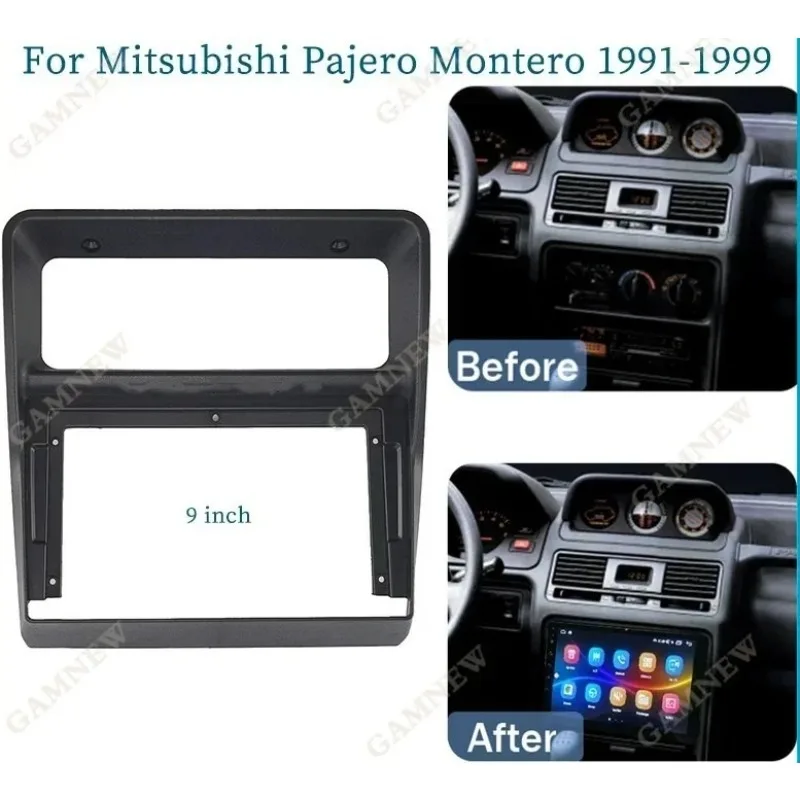 Auto Parts 9 Inch Car Frame Fascia Adapter For1991-1999 MITSUBISHI PAJERO Android GPS Radio Dash Fitting Panel Kit Free Shipping
Auto Parts 9 Inch Car Frame Fascia Adapter For1991-1999 MITSUBISHI PAJERO Android GPS Radio Dash Fitting Panel Kit Free Shipping
