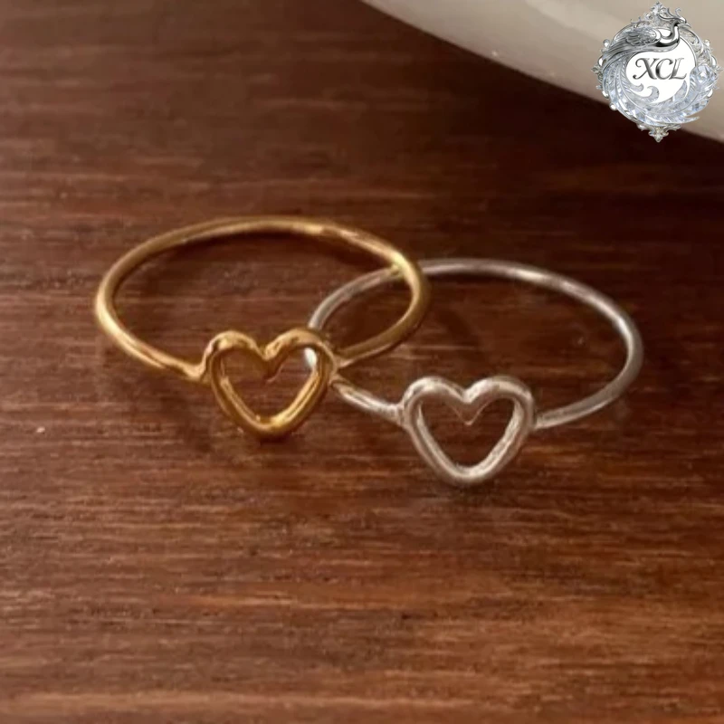 Кольцо XCL из стерлингового серебра 925 пробы с полым сердцем, регулируемое, изящное, для женщин, для вечеринок и повседневной носки, ювелирное украшение
Кольцо XCL из стерлингового серебра 925 пробы с полым сердцем, регулируемое, изящное, для женщин, для вечеринок и повседневной носки, ювелирное украшение