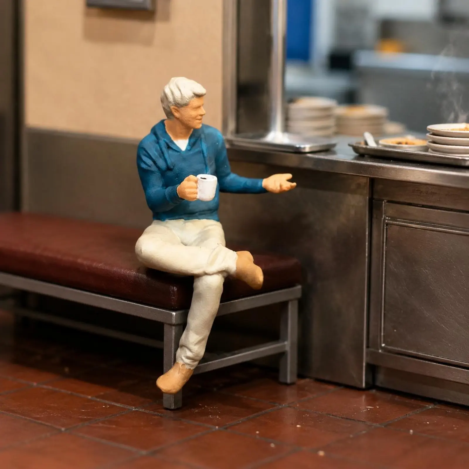 1:64 Waiter Figure High Features 1:64 Cafe Miniature Hand Painted Scene Setting Figure Realistic for Model Collectors
1:64 Waiter Figure High Features 1:64 Cafe Miniature Hand Painted Scene Setting Figure Realistic for Model Collectors