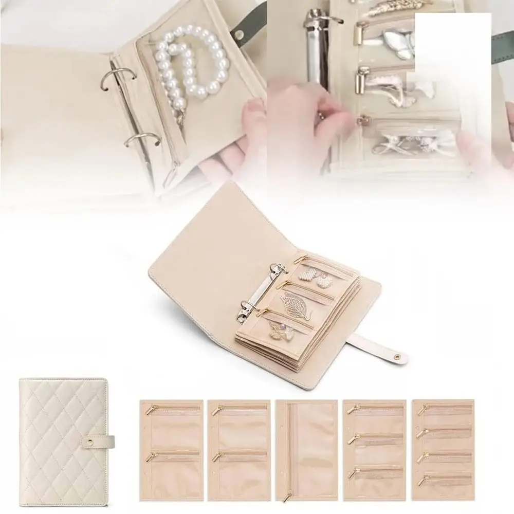 Transparent Jewelry Storage Book with Zipper Clear Pockets Necklace Binder Storage Book Luxury PU Leather Velvet Storage Bag
Transparent Jewelry Storage Book with Zipper Clear Pockets Necklace Binder Storage Book Luxury PU Leather Velvet Storage Bag