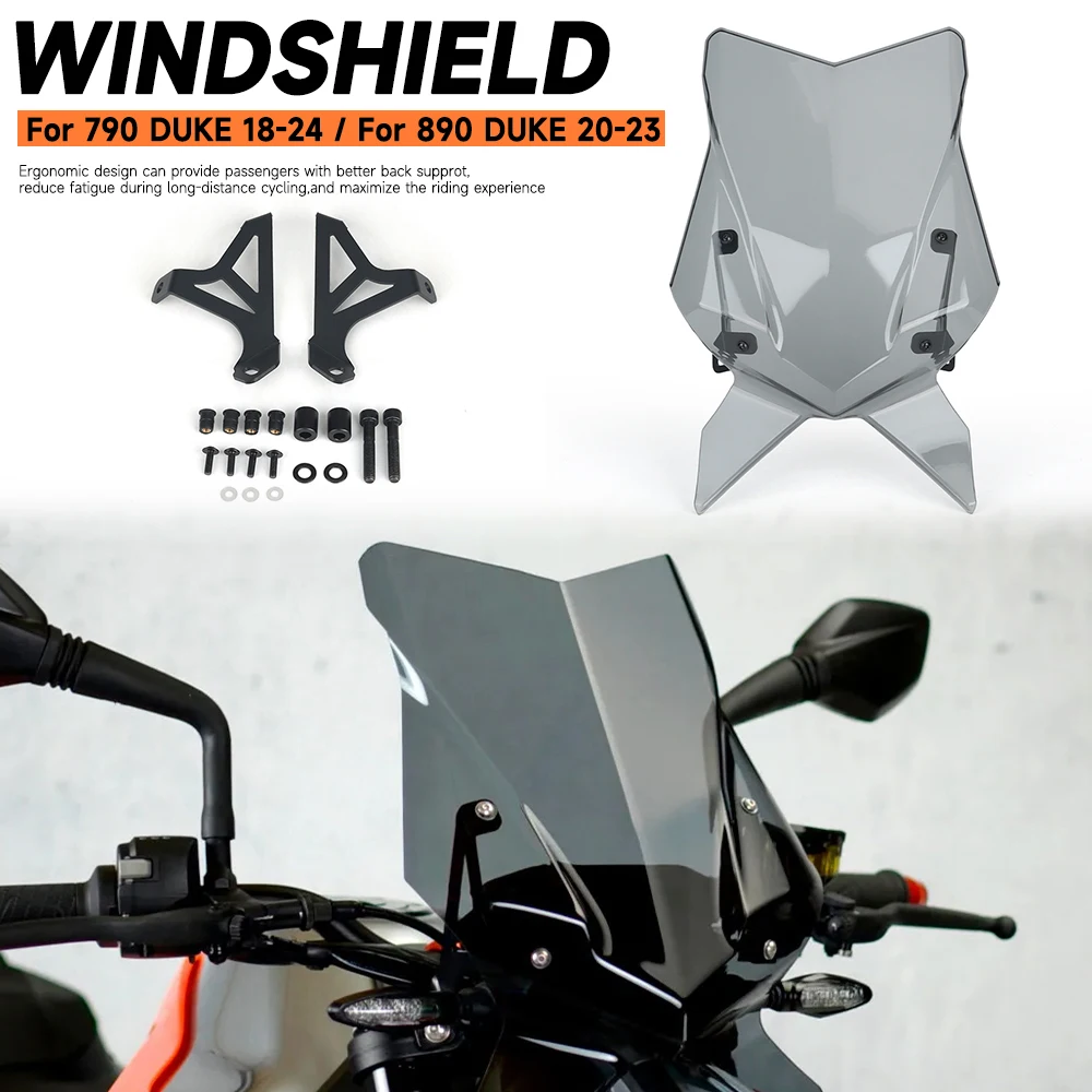 Motorcycle Windshield For DUKE 790 2018-2024 DUKE 890 2020-2023 WindScreen Plate Deflector Protector 3-Color Accessories New
Motorcycle Windshield For DUKE 790 2018-2024 DUKE 890 2020-2023 WindScreen Plate Deflector Protector 3-Color Accessories New