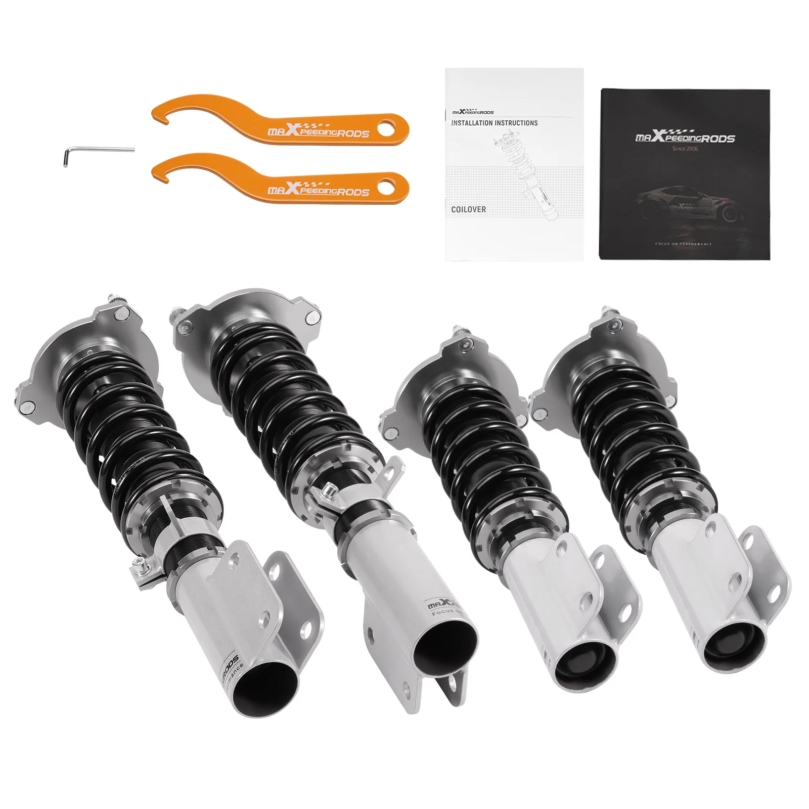 24 Way Damper Coilover Lowering Kit for Buick Regal 97-04 Chevy Impala 2000-2011
24 Way Damper Coilover Lowering Kit for Buick Regal 97-04 Chevy Impala 2000-2011