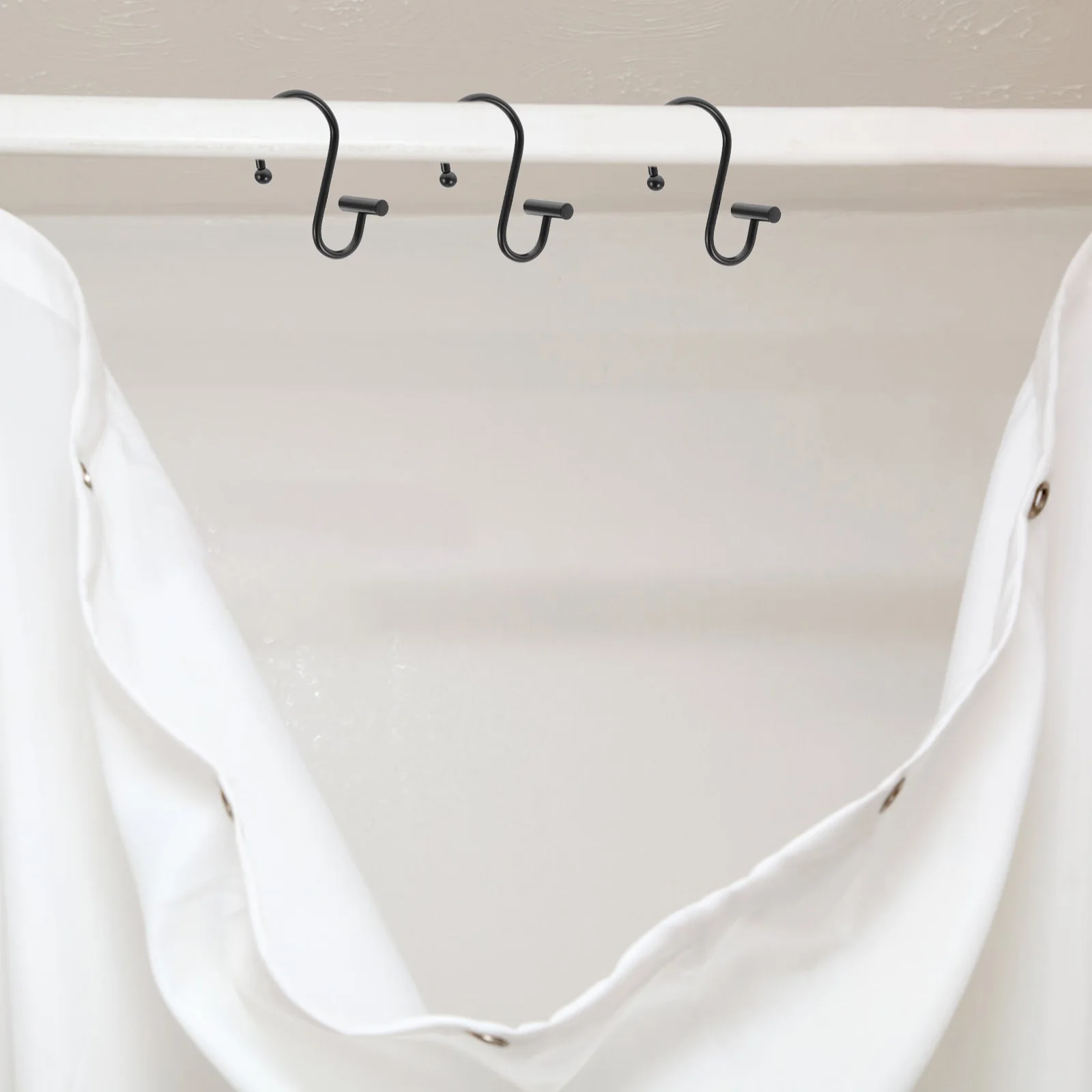 12Pcs Shower Curtain Hooks T Shaped Iron Hooks Bathtub Curtain Bathroom Rod Hangers Glide
12Pcs Shower Curtain Hooks T Shaped Iron Hooks Bathtub Curtain Bathroom Rod Hangers Glide