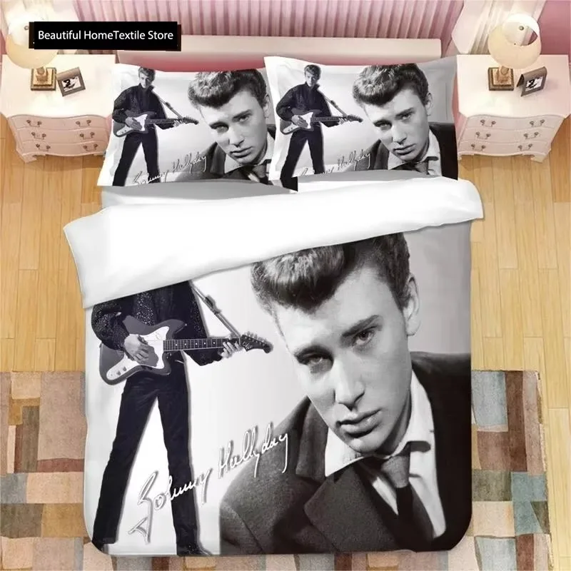 Johnny Hallyday Bedding Set Duvet Cover Bedroom Comforter Covers Single Twin King Size Quilt Cover Home Textile
Johnny Hallyday Bedding Set Duvet Cover Bedroom Comforter Covers Single Twin King Size Quilt Cover Home Textile