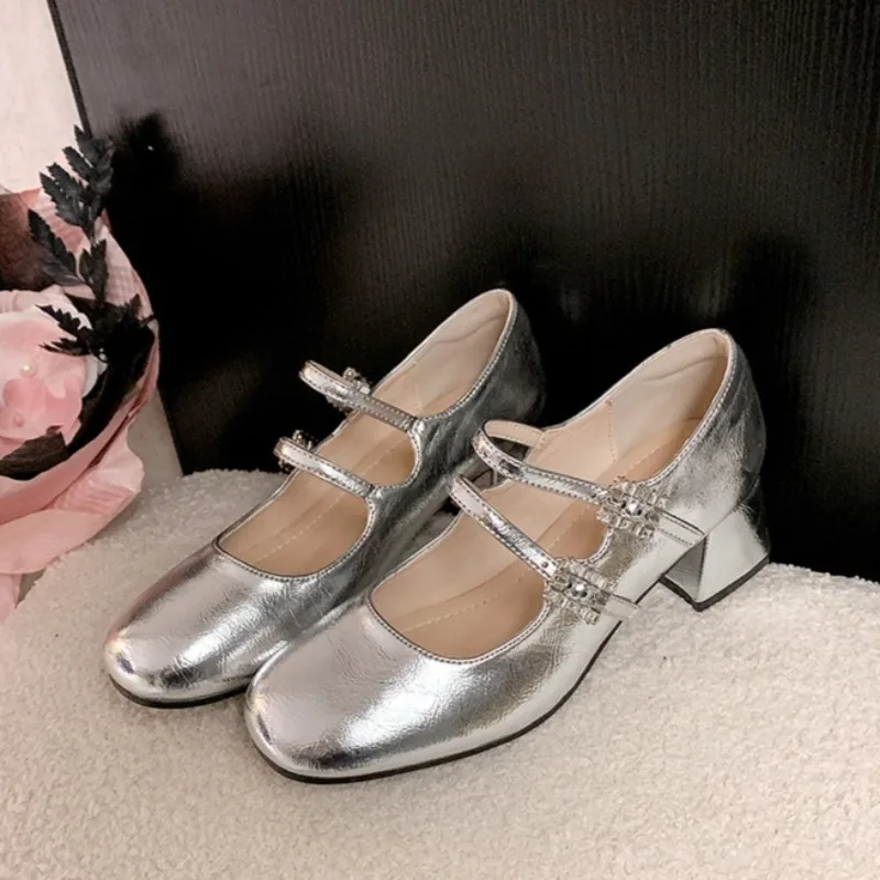 New Women's Mary Jan Shoes Fashion Round Head High Heels for Woman Elegant French Casual Shoes Designer Shoes Zapatos De Mujer
New Women's Mary Jan Shoes Fashion Round Head High Heels for Woman Elegant French Casual Shoes Designer Shoes Zapatos De Mujer