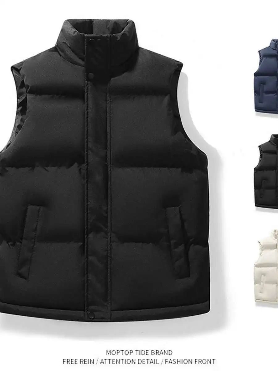 Thiened Autumn Winter Men's down Jaet Vest Faion Spor Warmth Cold Proof Svel Outerwear Youthful ular Sle
Thiened Autumn Winter Men's down Jaet Vest Faion Spor Warmth Cold Proof Svel Outerwear Youthful ular Sle