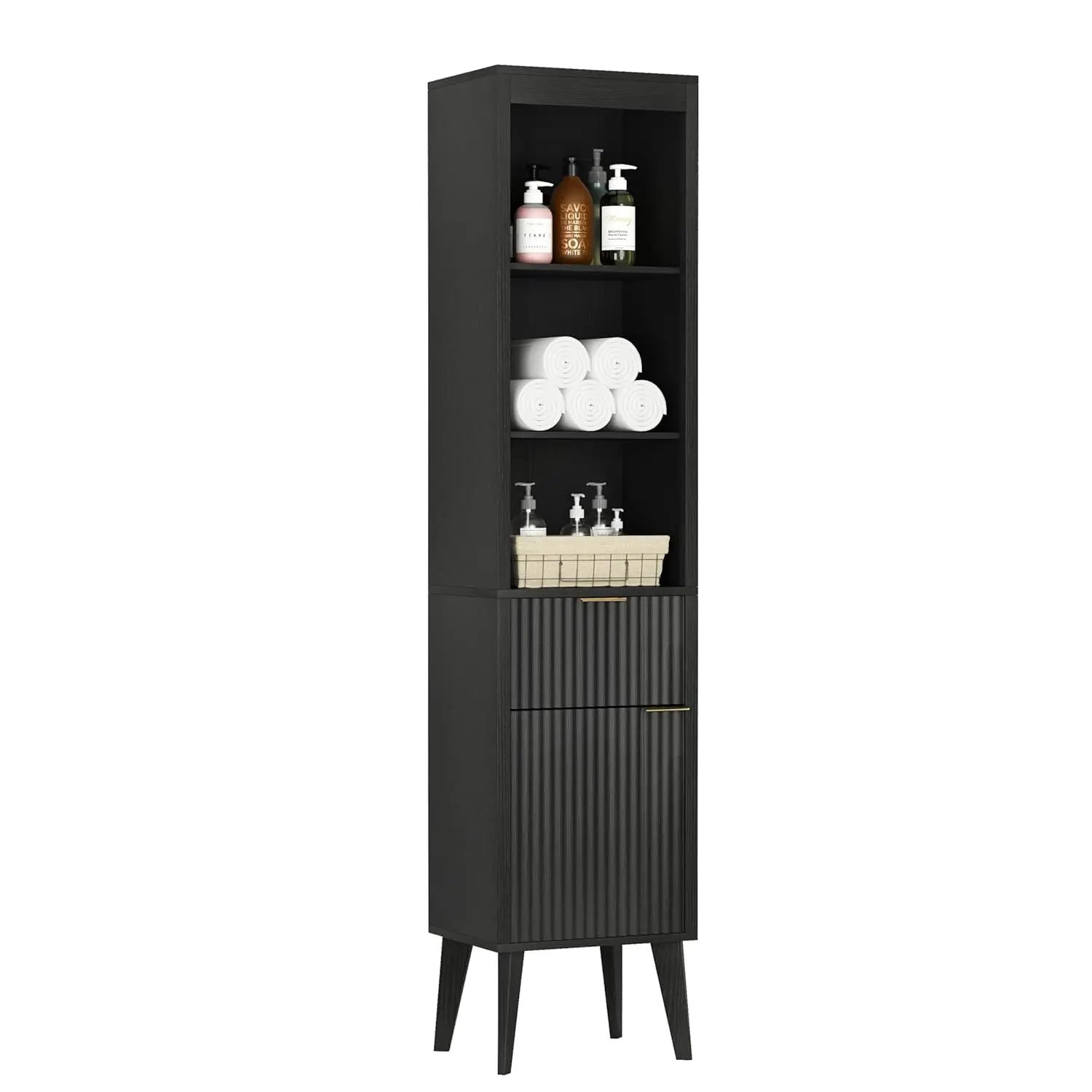 70" H Tall Storage Cabinet, Fluted Freestanding Floor Organizer for Bathroom, Kitchen Pantry, Utility Room,, Customized
70" H Tall Storage Cabinet, Fluted Freestanding Floor Organizer for Bathroom, Kitchen Pantry, Utility Room,, Customized