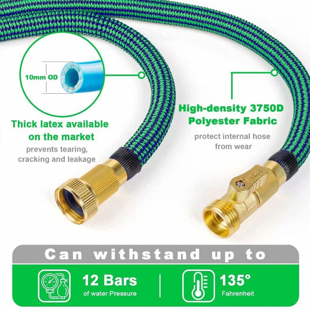 Garden Hose Flexible Expandable Plant Water Hose Double Layer Car Washing Tube with Spray Nozzle US, 50FT
Garden Hose Flexible Expandable Plant Water Hose Double Layer Car Washing Tube with Spray Nozzle US, 50FT