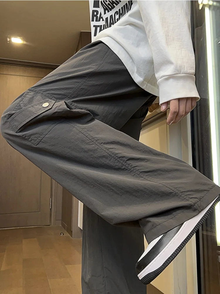 American High Street Men's Straight Leg Wide Leg Pants Workwear Cargo Pants Breathable Loose Fit Youthful Energy Sle
American High Street Men's Straight Leg Wide Leg Pants Workwear Cargo Pants Breathable Loose Fit Youthful Energy Sle
