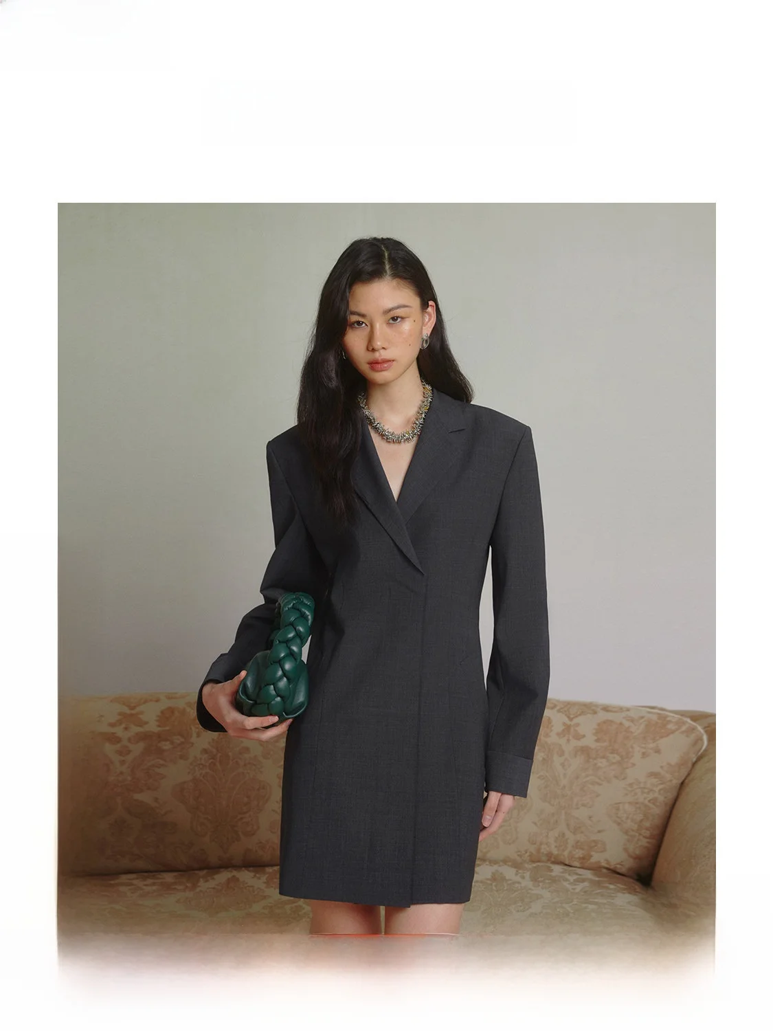 Elegant Straight-Shape Suit-Style Dress Zen Knowledge Spring Intelligence Atmosphere City Commute Suitable Long Sleeve Dress
Elegant Straight-Shape Suit-Style Dress Zen Knowledge Spring Intelligence Atmosphere City Commute Suitable Long Sleeve Dress