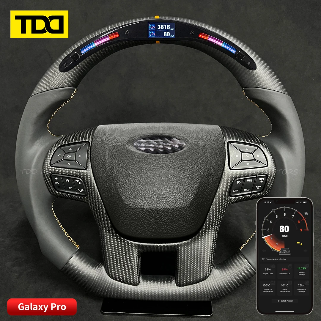 TDD Индивидуальный светодиодный руль Galaxy Pro из углеродного волокна для Ford Everest, полностью кожаный руль
TDD Индивидуальный светодиодный руль Galaxy Pro из углеродного волокна для Ford Everest, полностью кожаный руль