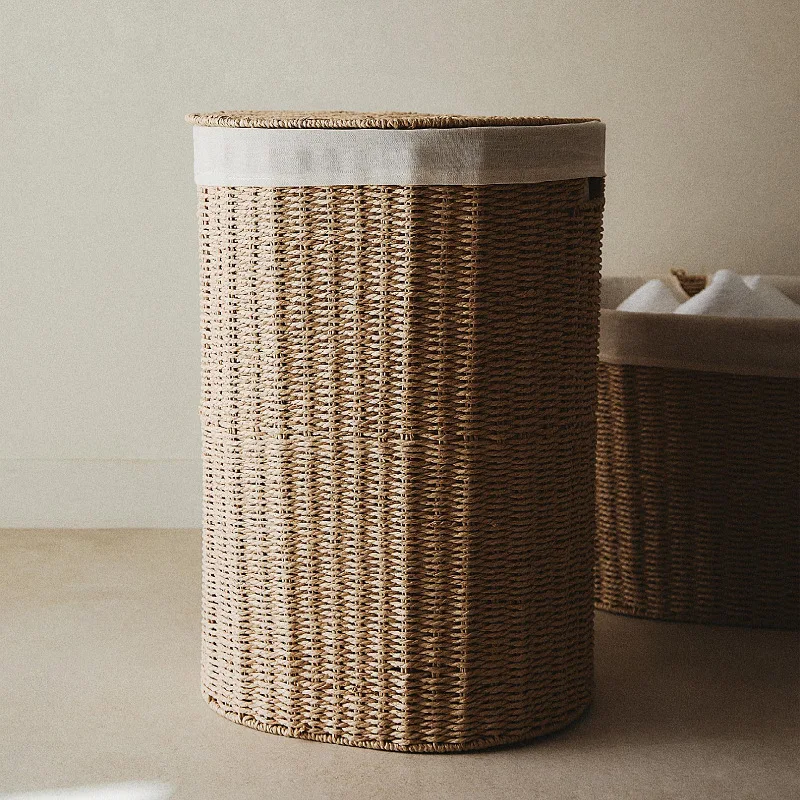 Modern woven paper rope laundry basket laundr storagebasket dirty laundrbasket bedroom finishingbasket with lid storage bas
Modern woven paper rope laundry basket laundr storagebasket dirty laundrbasket bedroom finishingbasket with lid storage bas