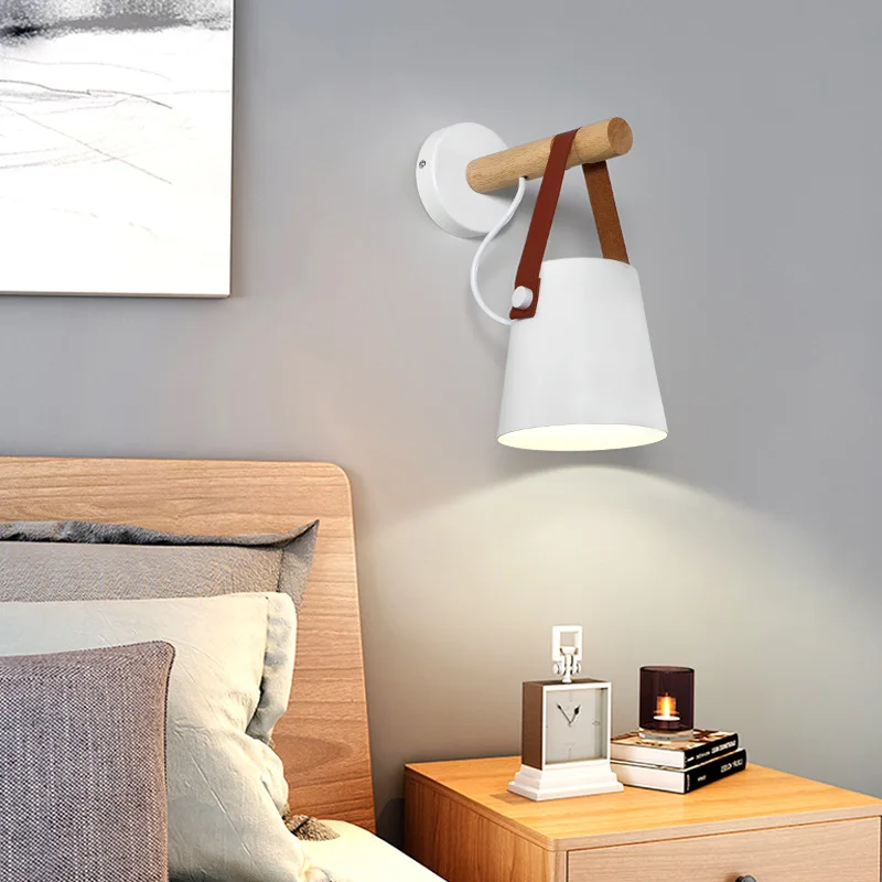 Sconces Led Wall Lamps E27 Nordic Wooden Wall Light White Black Living Room Decoration Stairs Led Indoor Lighting
Sconces Led Wall Lamps E27 Nordic Wooden Wall Light White Black Living Room Decoration Stairs Led Indoor Lighting