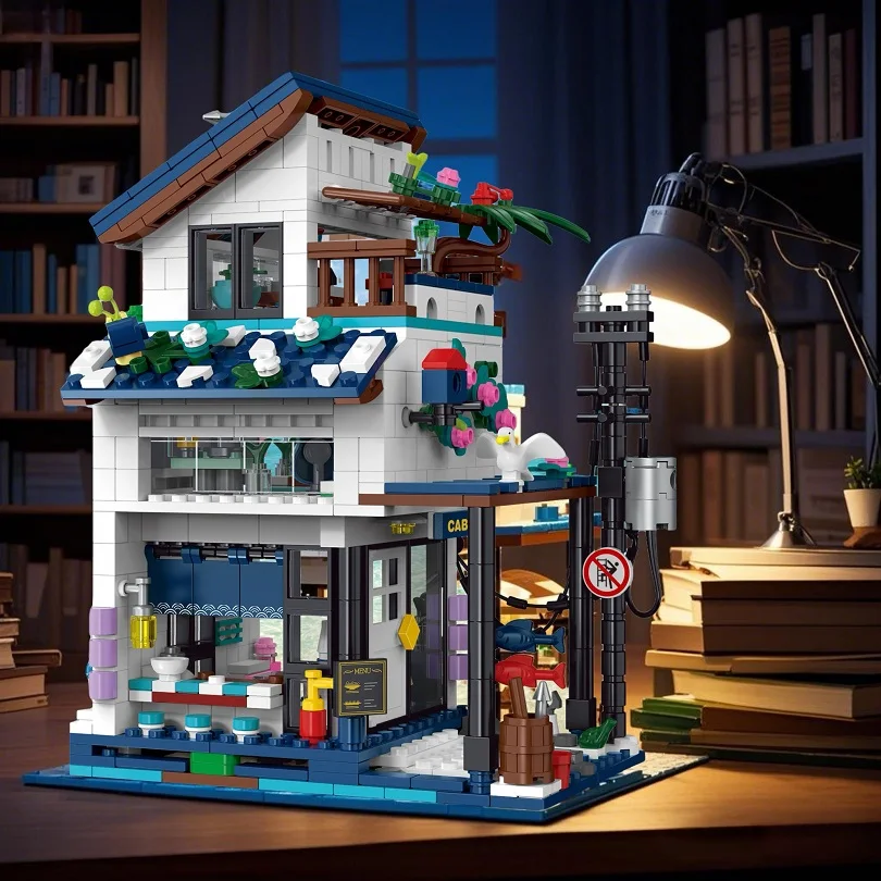 20201 Приморская современная вилла 3-в-1, совместимая с Lego Bricks, вид на улицу, модель освещения, украшения
20201 Приморская современная вилла 3-в-1, совместимая с Lego Bricks, вид на улицу, модель освещения, украшения