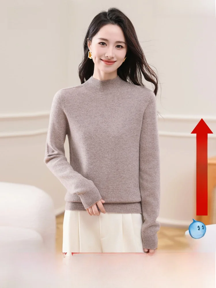 Новый женский шерстяной свитер Snow Flng 2026 с высоким воротником, мягкий, удобный, модный, повседневный, приталенный, элегантный
Новый женский шерстяной свитер Snow Flng 2026 с высоким воротником, мягкий, удобный, модный, повседневный, приталенный, элегантный
