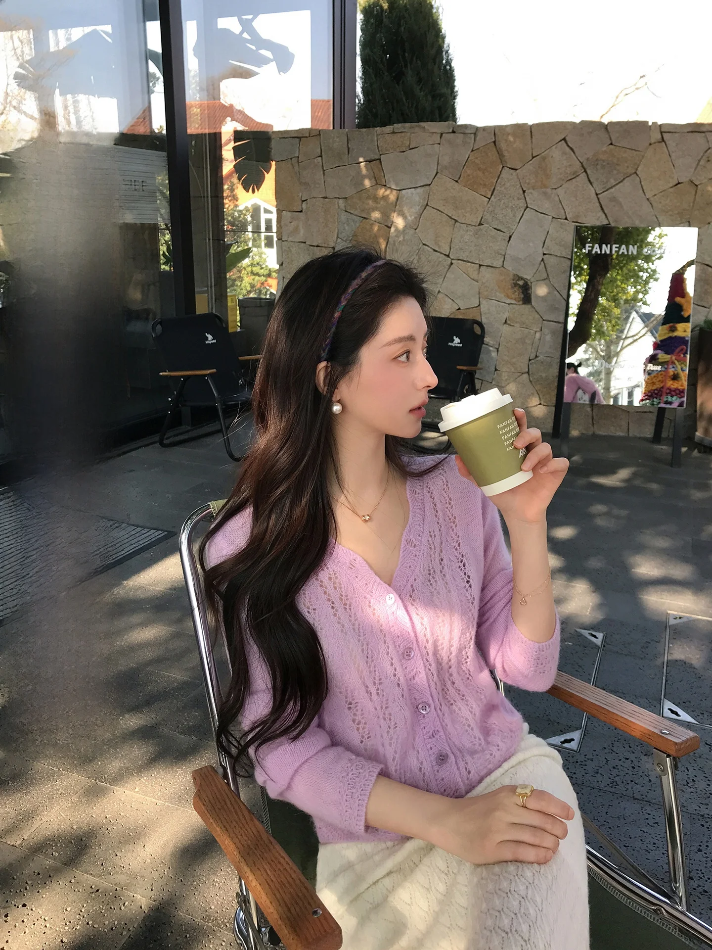 ADA MISS Topline Long Sve V-Ne Knitted Open Cardigan Women's Early Spring New Sle Hollow out Camere Soft Regular Fit
ADA MISS Topline Long Sve V-Ne Knitted Open Cardigan Women's Early Spring New Sle Hollow out Camere Soft Regular Fit