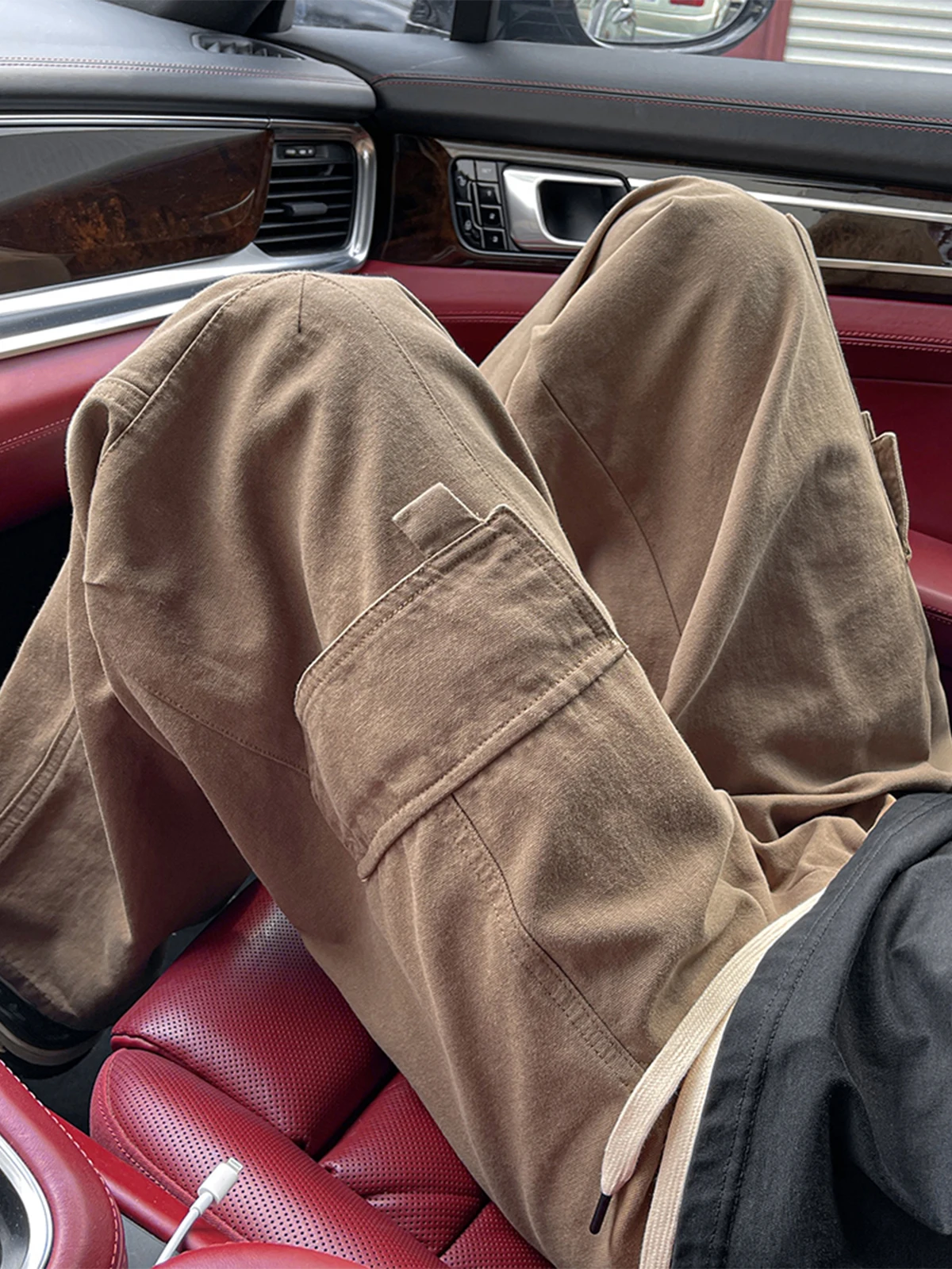 Trendy Loose Straight Leg Multi-Pocket Men's Workwear Pants Pure Cotton Wide Leg Retro Sports Trousers Japanese Style Casual
Trendy Loose Straight Leg Multi-Pocket Men's Workwear Pants Pure Cotton Wide Leg Retro Sports Trousers Japanese Style Casual