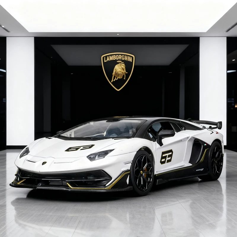 1:24 Lamborghini Aventado SVJ63 Supercar Alloy Die Cast Toy Car Model Sound and Light Children's Toy Collectibles Birthday gift
1:24 Lamborghini Aventado SVJ63 Supercar Alloy Die Cast Toy Car Model Sound and Light Children's Toy Collectibles Birthday gift