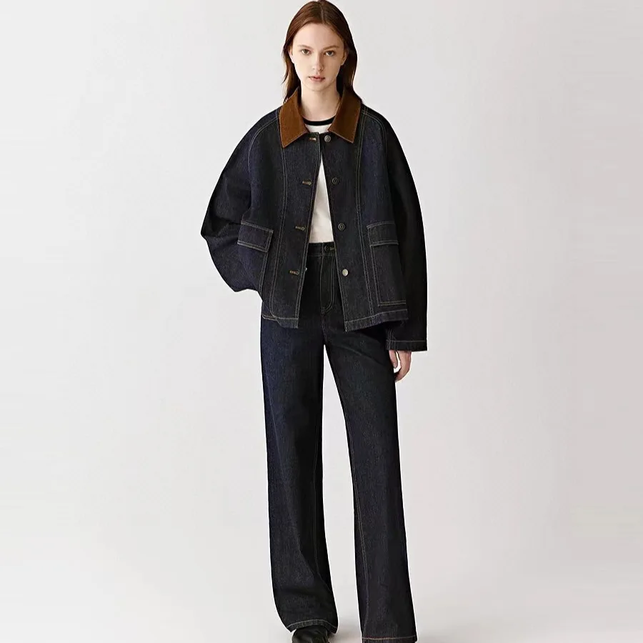 Women's Cotton Stretch Denim Jacket Fall 2025 Commute Style Short Coat Baren Wind Small Grain New Arrival
Women's Cotton Stretch Denim Jacket Fall 2025 Commute Style Short Coat Baren Wind Small Grain New Arrival