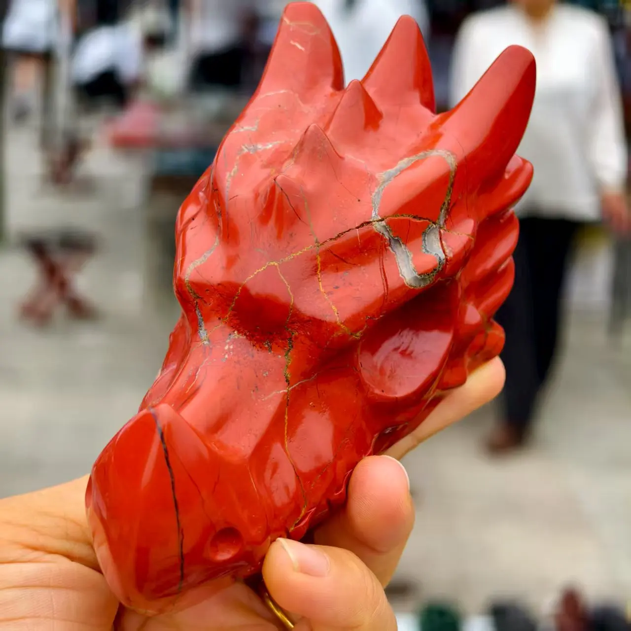 Natural Red Jasper Dragon Head, Polished Quartz Crystal Red Ore Dragon Head, Mineral,Energy, Healing Dragon
Natural Red Jasper Dragon Head, Polished Quartz Crystal Red Ore Dragon Head, Mineral,Energy, Healing Dragon