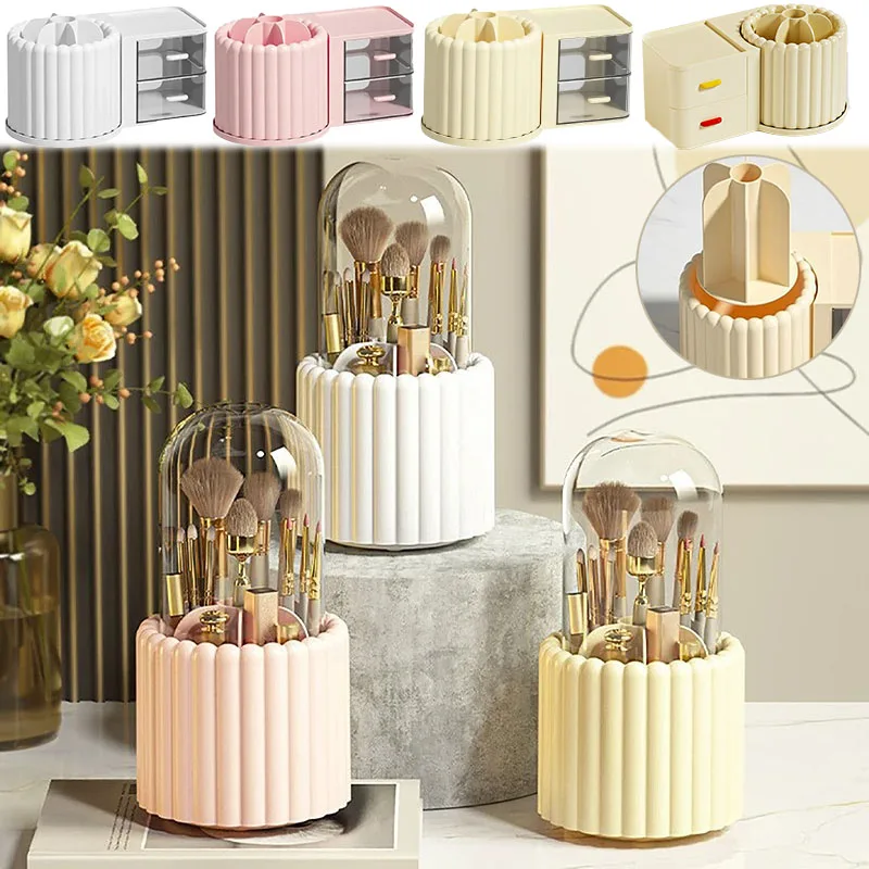 360°Rotating Multi-functional Storage Box Makeup Brush Holder with Lid Removable Makeup Drawer Organizer Pencil Case Container
360°Rotating Multi-functional Storage Box Makeup Brush Holder with Lid Removable Makeup Drawer Organizer Pencil Case Container