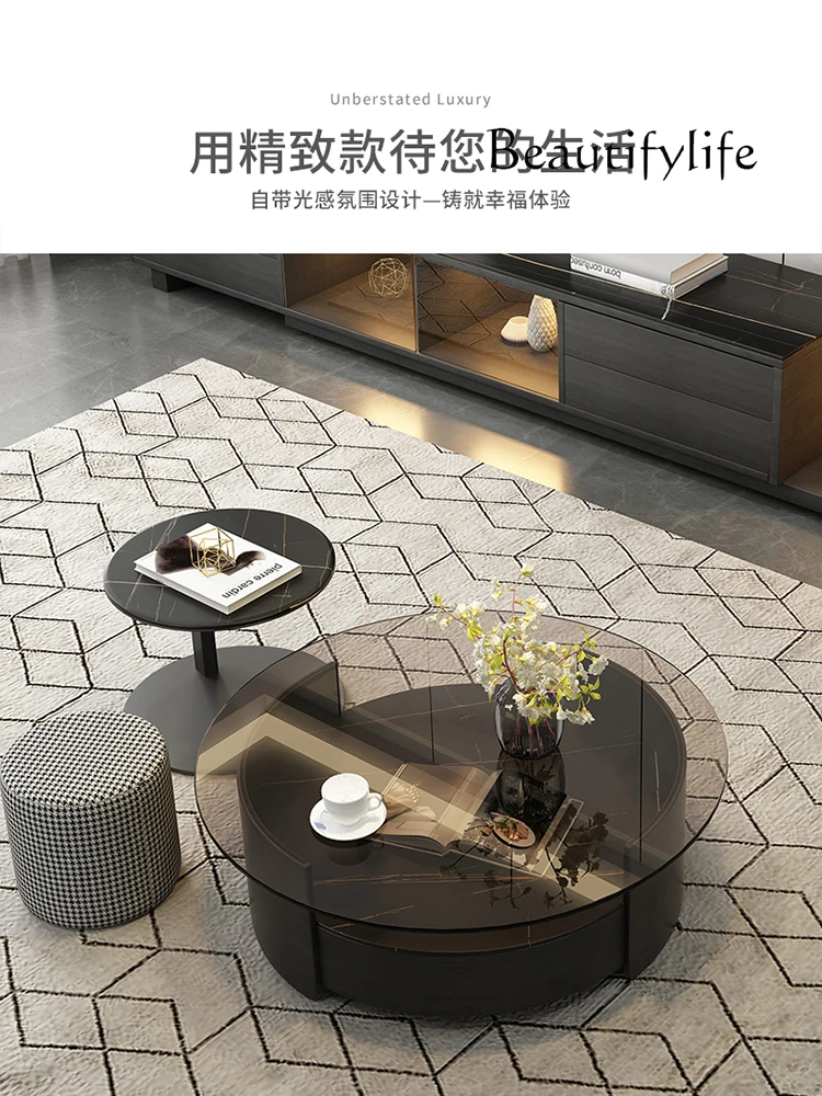 Nordic Living Room Home Simple Stone Plate Coffee Table Small Apartment Light Luxury Retractable round Tea Table
Nordic Living Room Home Simple Stone Plate Coffee Table Small Apartment Light Luxury Retractable round Tea Table
