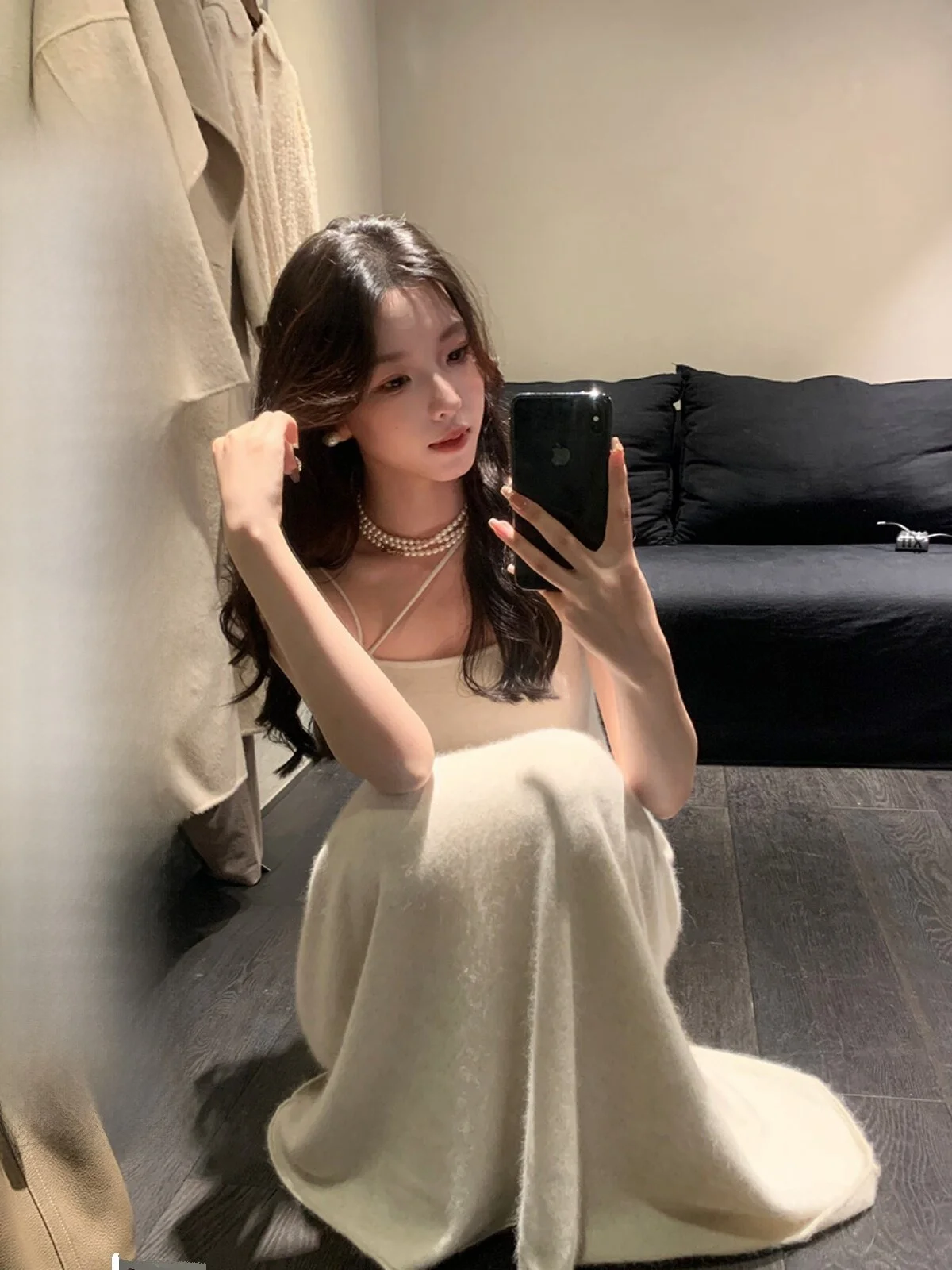 Iceollo Wool Knitted White Dress Women's Autumn Winter New Style Long Skirt Elegant Sleeveless Gown Fashionable Trendy Design
Iceollo Wool Knitted White Dress Women's Autumn Winter New Style Long Skirt Elegant Sleeveless Gown Fashionable Trendy Design