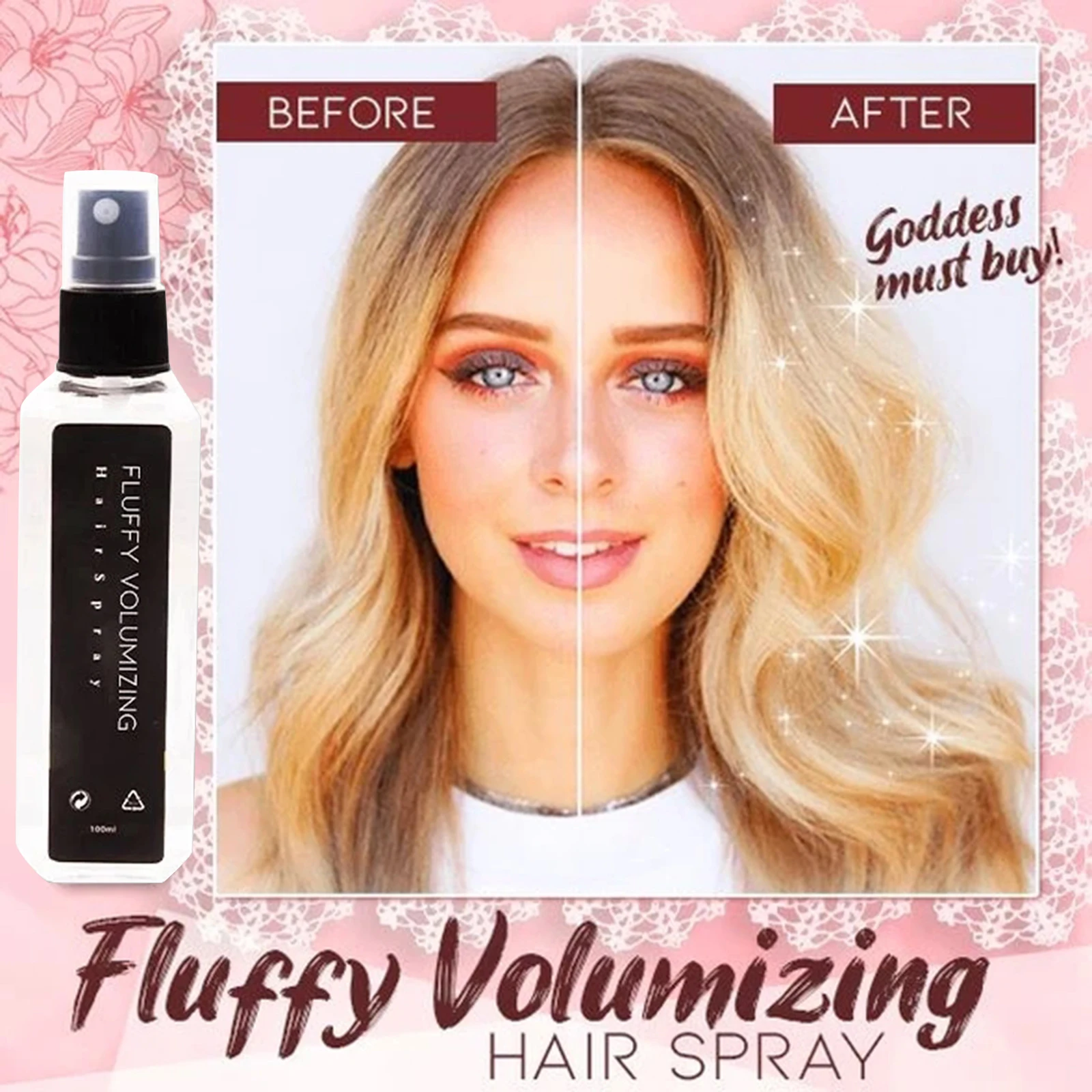 Fluffy Volumizing Hairspray Extra-Volume Styling Gel Extra-Volume Styling For All Hair Types
Fluffy Volumizing Hairspray Extra-Volume Styling Gel Extra-Volume Styling For All Hair Types