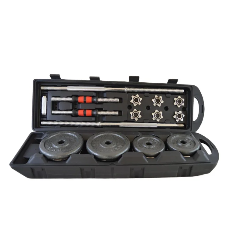 Barbell and Dumbell Custom Logo Fit Gym Equipment Case Curl bar Weight Set Adjustable Iron 50kg 55kg Barbell Dumbbell Set S64ebfc9739f3437281314b284bb19833v