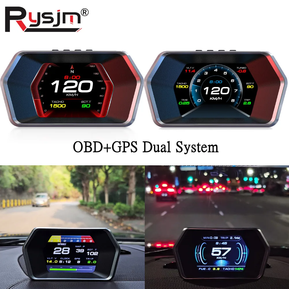 P17 HUD OBD GPS Head Up Display Digital Speedometer On-board Computer Car Electronics Overspeed Water Temp Voltage RPM Alarm
P17 HUD OBD GPS Head Up Display Digital Speedometer On-board Computer Car Electronics Overspeed Water Temp Voltage RPM Alarm