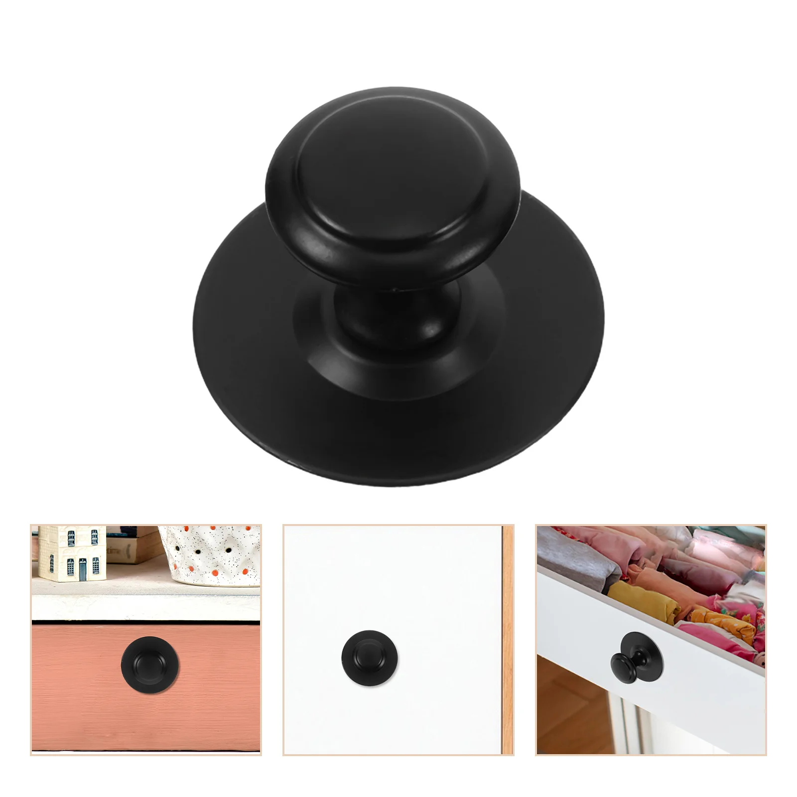 6Pcs Contemporary Stainless Steel Drawer Handles Mushroom Style Round Pulls No-Drill Furniture Hardware Black Drawer Handles 
6Pcs Contemporary Stainless Steel Drawer Handles Mushroom Style Round Pulls No-Drill Furniture Hardware Black Drawer Handles