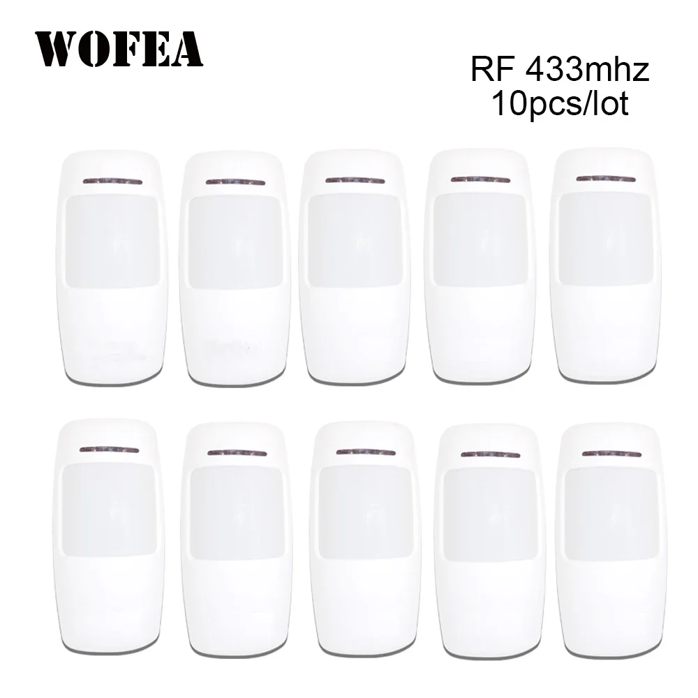 Wofea Wireless Motion Detector PIR Infrared Sensor ev1527 Type 3V Power For Home Security wifi GSM Alarm 433mhz 10pcs/lot
Wofea Wireless Motion Detector PIR Infrared Sensor ev1527 Type 3V Power For Home Security wifi GSM Alarm 433mhz 10pcs/lot