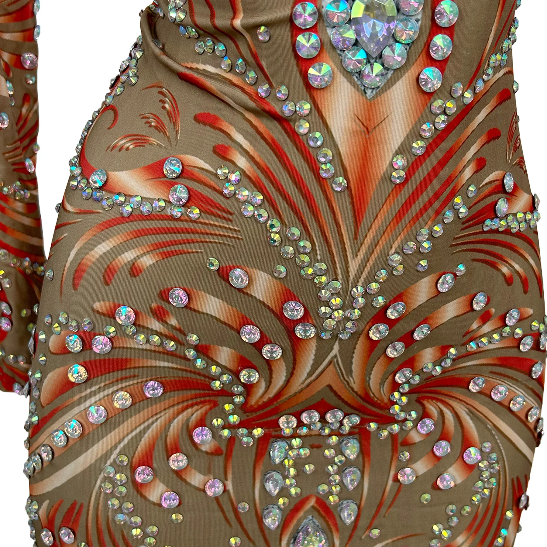 Red Print Sparkly Rhinestone Mini Dress Long Sleeve Sheer Mesh Celebrate Party Outfit Nightclub Stage Cocktail Dress Honglangman
Red Print Sparkly Rhinestone Mini Dress Long Sleeve Sheer Mesh Celebrate Party Outfit Nightclub Stage Cocktail Dress Honglangman