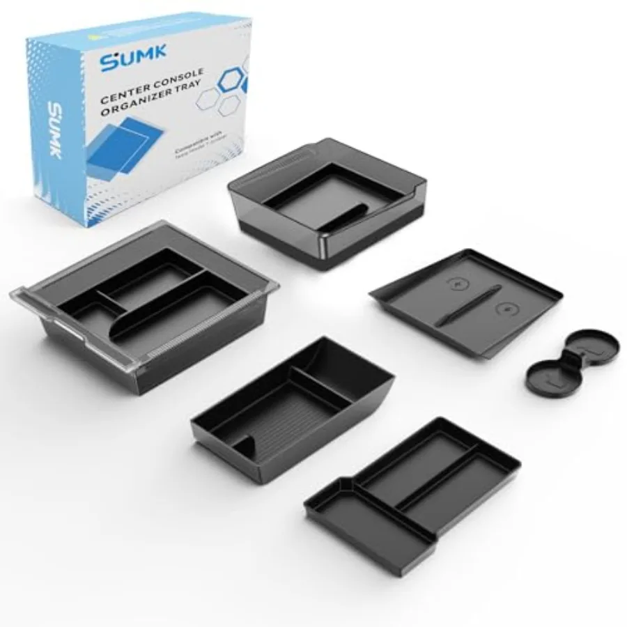 Center Console Organizer Tra for 2026 2025 Premium Performance,8PCS - PC Material and Silent Silicone Armrest Storage Box Botto
Center Console Organizer Tra for 2026 2025 Premium Performance,8PCS - PC Material and Silent Silicone Armrest Storage Box Botto