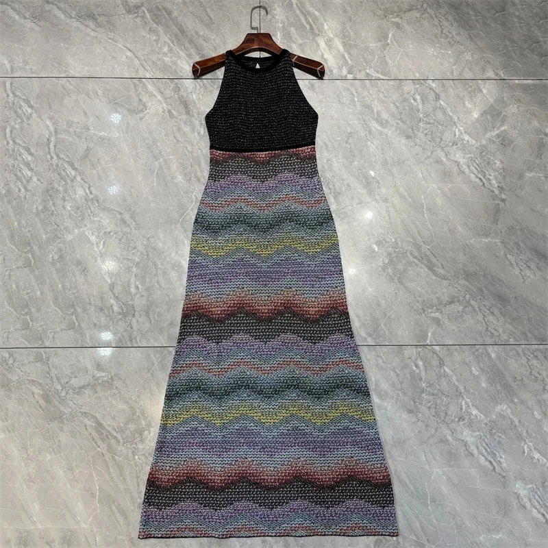 Women's dress New elastic knitted long dress for spring 2026 Round neck tight fitting hip hugging dress y2k sleeveless dresses
Women's dress New elastic knitted long dress for spring 2026 Round neck tight fitting hip hugging dress y2k sleeveless dresses