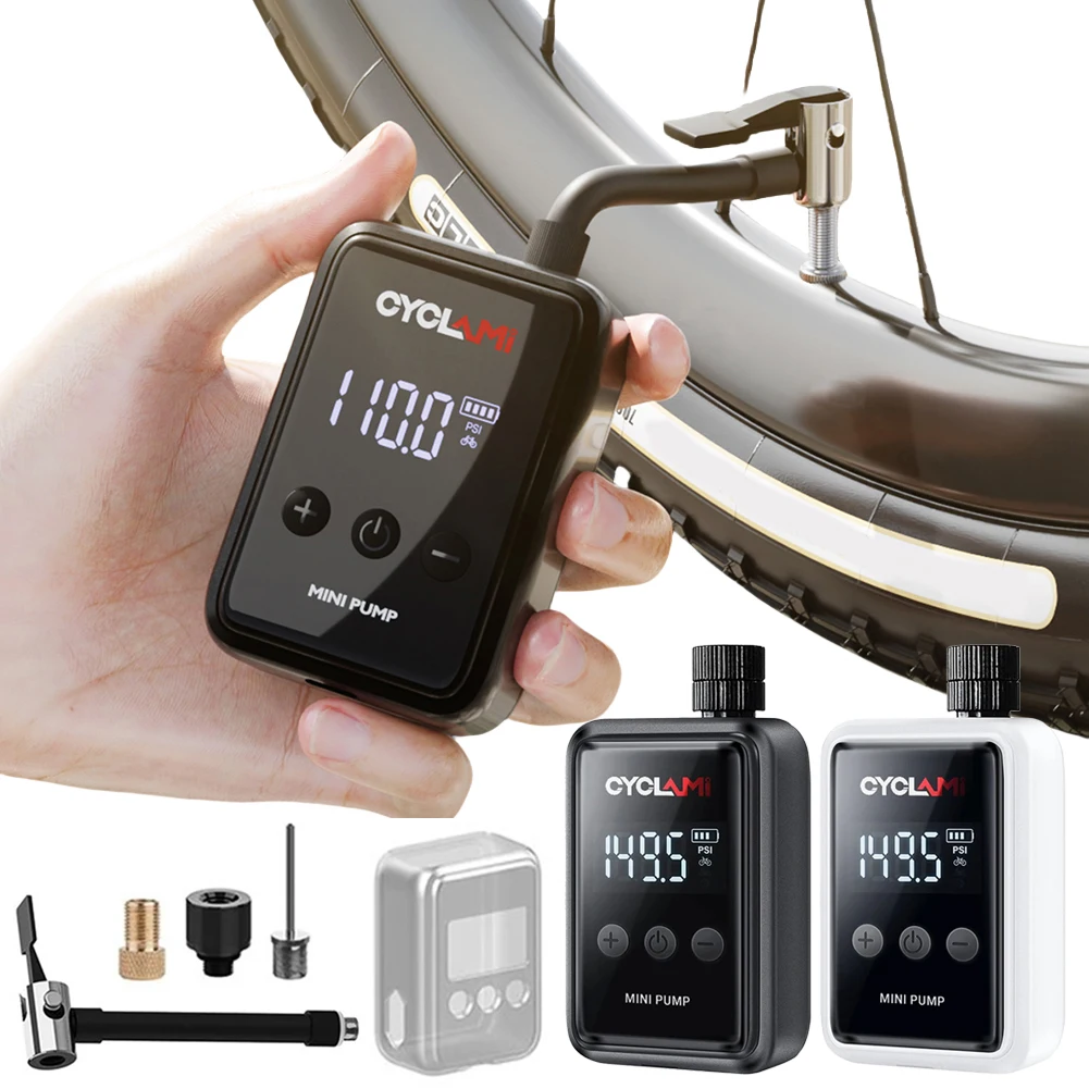 150PSI Cordless Tire Inflator LED Display Screen Electric Air Pump USB Rechargeable Wireless Air Pump for Moto Bike Car Tyre
150PSI Cordless Tire Inflator LED Display Screen Electric Air Pump USB Rechargeable Wireless Air Pump for Moto Bike Car Tyre