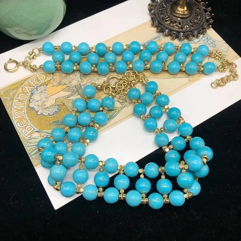 Multilayered Turquoise Bracelets for Women Palace Style Retro Jewelry Fashion Luxury Elegant Hyperbole Pulseras Mujer
Multilayered Turquoise Bracelets for Women Palace Style Retro Jewelry Fashion Luxury Elegant Hyperbole Pulseras Mujer
