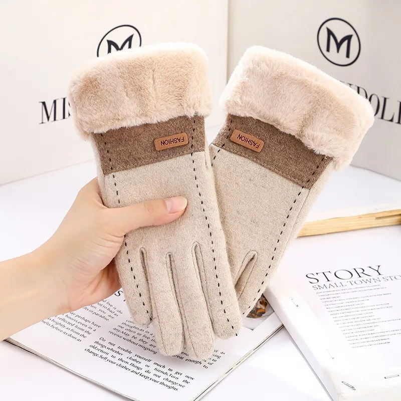 Winter Thermal Cashmere Gloves Women's Warm Fleece Touchscreen Compatible Fingerless Gloves Unisex Knit Mittens
Winter Thermal Cashmere Gloves Women's Warm Fleece Touchscreen Compatible Fingerless Gloves Unisex Knit Mittens