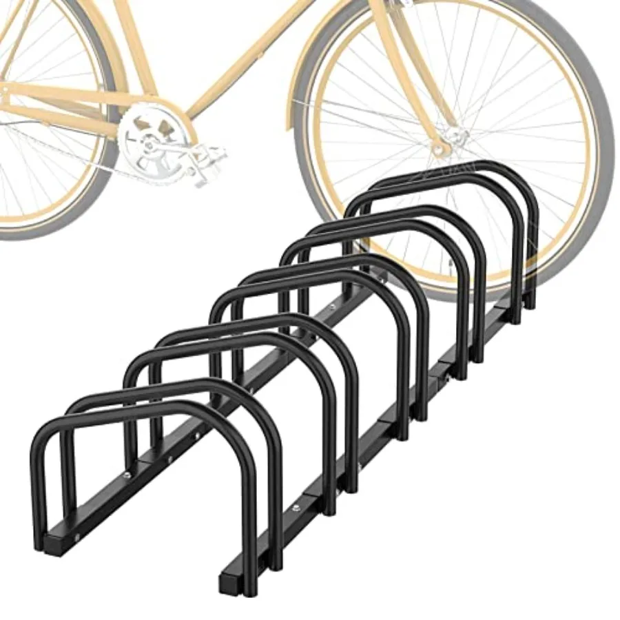 Garage bike storage stand for indoor/outdoor use, steel construction, black finish, holds 5 bikes with 22-28 wheels and up to 2
Garage bike storage stand for indoor/outdoor use, steel construction, black finish, holds 5 bikes with 22-28 wheels and up to 2