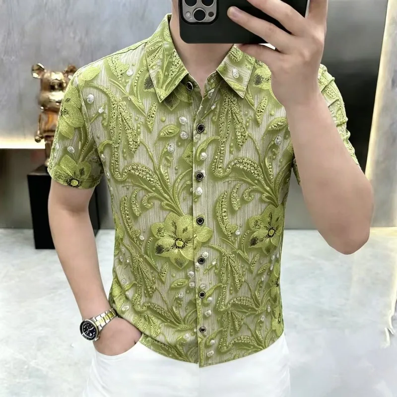 Luxury 3D Printed Short Sleeved Shirt for Men Comfortable Versatile Social Casual Lapel Shirts Beach Vacation Hawaiian Shirts
Luxury 3D Printed Short Sleeved Shirt for Men Comfortable Versatile Social Casual Lapel Shirts Beach Vacation Hawaiian Shirts