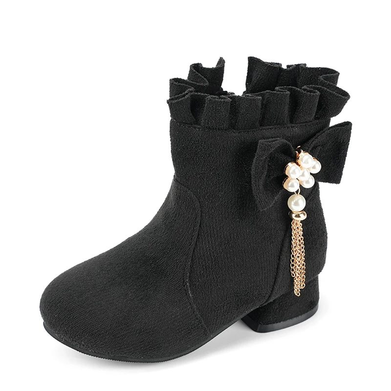 Girls Wedding Guest Shoes Heel Ankle Boots kid's Black Fringe-Ankle Boots Flower Girl & Recital Shoes (EU 26-36)
Girls Wedding Guest Shoes Heel Ankle Boots kid's Black Fringe-Ankle Boots Flower Girl & Recital Shoes (EU 26-36)