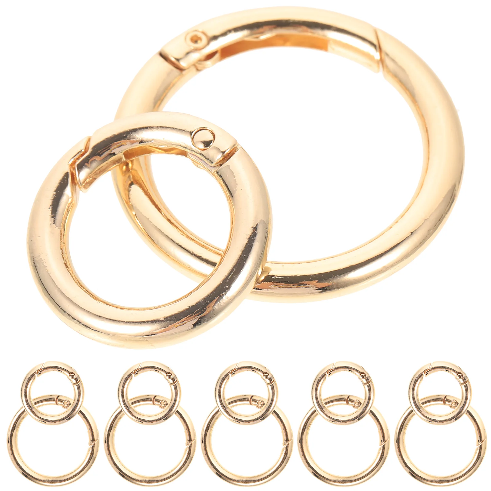 12pcs Spring Buckles Round Keychain Clips Corrosion Resistant Lightweight Durable DIY Jewelry Craft Accessories Snap for Key
12pcs Spring Buckles Round Keychain Clips Corrosion Resistant Lightweight Durable DIY Jewelry Craft Accessories Snap for Key