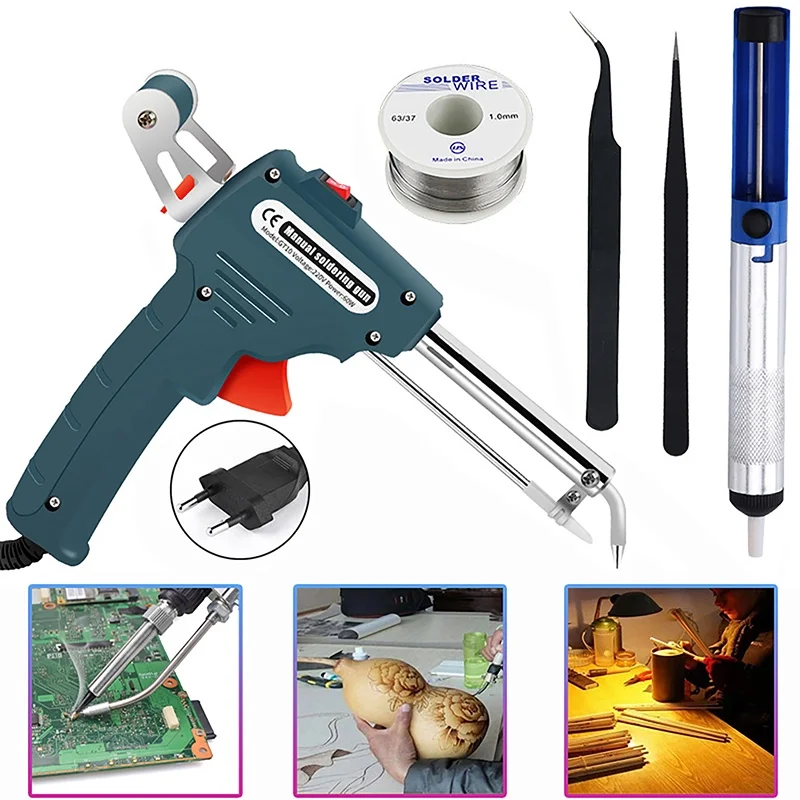Hand-Held Internal Heating Soldering Iron Automatically Send Tin Gun Soldering Station Welding Repair Tool 220v
Hand-Held Internal Heating Soldering Iron Automatically Send Tin Gun Soldering Station Welding Repair Tool 220v